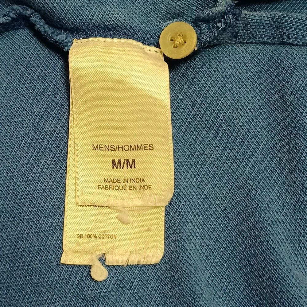 The North Face Polo‎ Shirt Mens M Blue A5 Series Short Sleeve Cotton Pique AYED